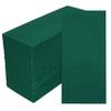 100 Pack Dark Green Paper Napkins, Disposable Linen-Feel Guest Towels Cloth-Like Hand Towels, Soft, Absorbent, Paper Hand Napkins for Christmas, Bathroom, Parties, Weddings, Dinners - 12" x 17" view 1