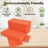 100 Pack Bright Orange Paper Napkins, Disposable Linen-Feel Guest Towels Cloth-Like Hand Towels, Soft, Absorbent, Paper Hand Napkins for Kitchen, Halloween, Parties, Weddings, Dinners - 12" x 17" view 3