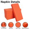 100 Pack Bright Orange Paper Napkins, Disposable Linen-Feel Guest Towels Cloth-Like Hand Towels, Soft, Absorbent, Paper Hand Napkins for Kitchen, Halloween, Parties, Weddings, Dinners - 12" x 17" view 4