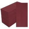 100 Pack Dark Burgundy Paper Napkins, Disposable Linen-Feel Guest Towels Cloth-Like Hand Towels, Soft, Absorbent, Paper Hand Napkins for Kitchen, Bathroom, Parties, Weddings, Dinners - 12" x 17" view 1