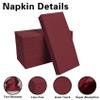 100 Pack Dark Burgundy Paper Napkins, Disposable Linen-Feel Guest Towels Cloth-Like Hand Towels, Soft, Absorbent, Paper Hand Napkins for Kitchen, Bathroom, Parties, Weddings, Dinners - 12" x 17" view 4