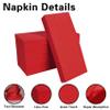 100 Pack Red Paper Napkins, Disposable Linen-Feel Guest Towels Cloth-Like Hand Towels, Soft, Absorbent, Paper Hand Napkins for Kitchen, Bathroom, Parties, Weddings, Dinners - 12" x 17" view 4