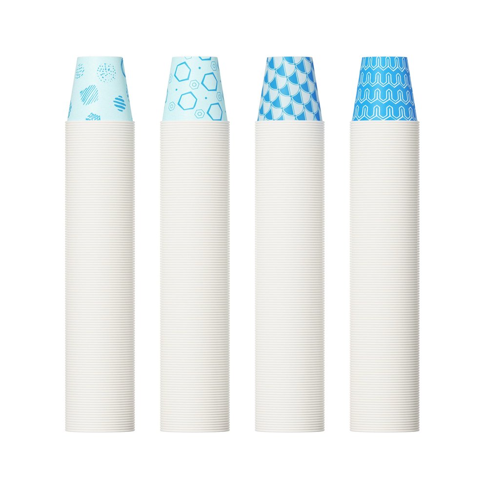 [1800Pack] 3 oz Paper Cups, Small Mouthwash Cups, Disposable Bathroom Cups, Paper Cups for Party, Picnic, BBQ, Travel, and Event, Assorted designs