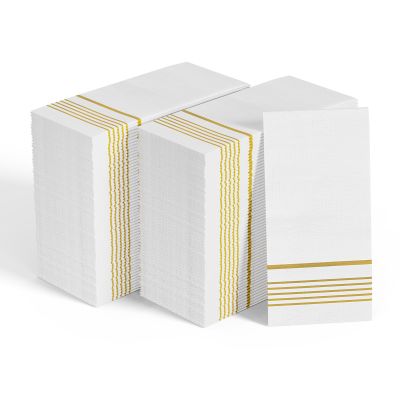 600 Pack Paper Napkins, 3-Ply Guest Towels Disposable Dinner Napkins, Soft and Absorbent Party Napkins for Thanksgiving, Bathroom,Wedding and Events