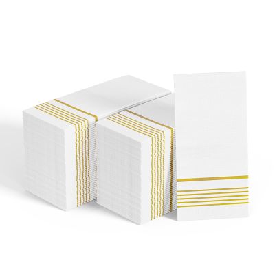400 Pack Paper Napkins, Disposable Guest Towels Party Dinner Napkins Soft, Absorbent 3-Ply Hand Towels for Bathroom, Thanksgiving, Wedding and Events