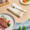 400 Pack Paper Napkins, Disposable Guest Towels Party Dinner Napkins Soft, Absorbent 3-Ply Hand Towels for Bathroom, Thanksgiving, Wedding and Events view 3