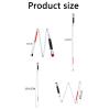 Gqudyi White Rotating HeadSpeech Blind Cane4-fold Folding Blind Cane,Maximum Length of 1.32mfor Mobility Aids Assist Tool,Titanium Alloy,Blind Cane Bag view 4