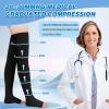 2Pairs Ktinnead 20-30mmHg Thigh High Compression Stockings for Women, Open-Toe Thigh High Compression Socks, Medical Compression Stockings for Pregnant, Teacher, Doctor, Varicose Veins, lymphedema view 3