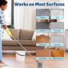 3-in-1 Detachable Broom and Mop Set Combo for House Cleaning, Collapsible Broom and Mop for RV Camping, Home, Dorm, Extension Pole, Window Squeegee, Grey view 4