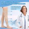 2Pairs Ktinnead 20-30mmHg Thigh High Compression Stockings for Women, Open-Toe Thigh High Compression Socks, Medical Compression Stockings for Pregnant, Teacher, Doctor, Varicose Veins, lymphedema view 3