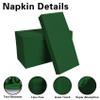 100 Pack Green Paper Napkins, Disposable Linen-Feel Guest Towels Cloth-Like Hand Towels, Soft, Absorbent, Paper Hand Napkins for Kitchen, Bathroom, Parties, Weddings, Dinners - 12" x 17" view 4