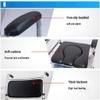 3 in 1 Folding Bedside Commode Chair, Extra Wide Medical Toilet Chair with Wheel Safety Steel Frame, Adjustable Height Commode Toilet view 4
