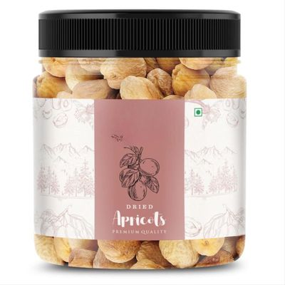 Generic Dried Premium Afghani Apricots Jar Pack | Vegan, Sun Dried Apricots | Gluten Free & Sodium Free | Add in your Healthy Recipes | Dry Fruit -250 gm