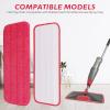 Replacement Microfiber Mop Pad for Rubbermaid Reveal Spray Mop - 12 Pack Wet & Dry Floor Cleaning Refills Reusable Fit for Any Microfiber Reveal Flat Mop 16.5" view 2