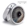 LFDSEPYM Round Pill Box Portable Pill Case for Pocket 3D Art Travel Small Pill Organizer 3 Compartment Metal Pill Container Holder for Medicine Vitamins Fish Oil Supplements view 2