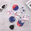 25pcs Adhesive Patch for Libre 2/3, Waterproof CGM Sensor Covers Star Independence Day Blood Sugar Monitor Adhesive Patch American Flag Sensor Stickers Compatible with Freestyle Libre (5 Styles) view 3