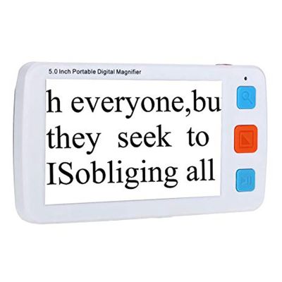 5.0 Inch Portable Digital Magnifier, Handheld Digital Reading Magnifier, 4X-32X 5 Modes Amplification Adjusted Video Magnifier, Reading Magnifying Glass Visual Aids