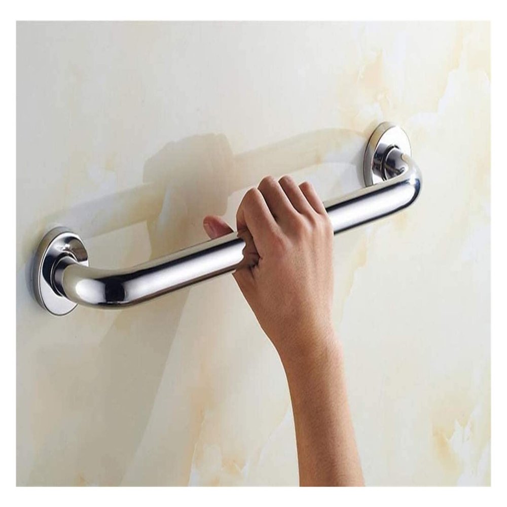 Grab rails for bathroom, Grab Bars Chrome Plated Steel Grab Rail, Bathroom Anti-Slip Grab Bar, 304 Stainless Steel Safety Support Handrail with Concealed Fixings, Disabled Elderly Mobility Daily Livin