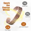 Jecanori Copper Bracelet for Men, 18X Strength 99.99% Pure Solid Mens Magnetic Copper Bracelets view 2