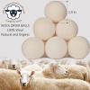 12 Pack Wool Dryer Balls XL Reusable Laundry Balls for Dryer Natural Fabric Softener Ball with 1 Storage Bags Reduce Wrinkles and Decrease Drying Time view 2