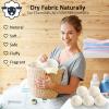 12 Pack Wool Dryer Balls XL Reusable Laundry Balls for Dryer Natural Fabric Softener Ball with 1 Storage Bags Reduce Wrinkles and Decrease Drying Time view 4