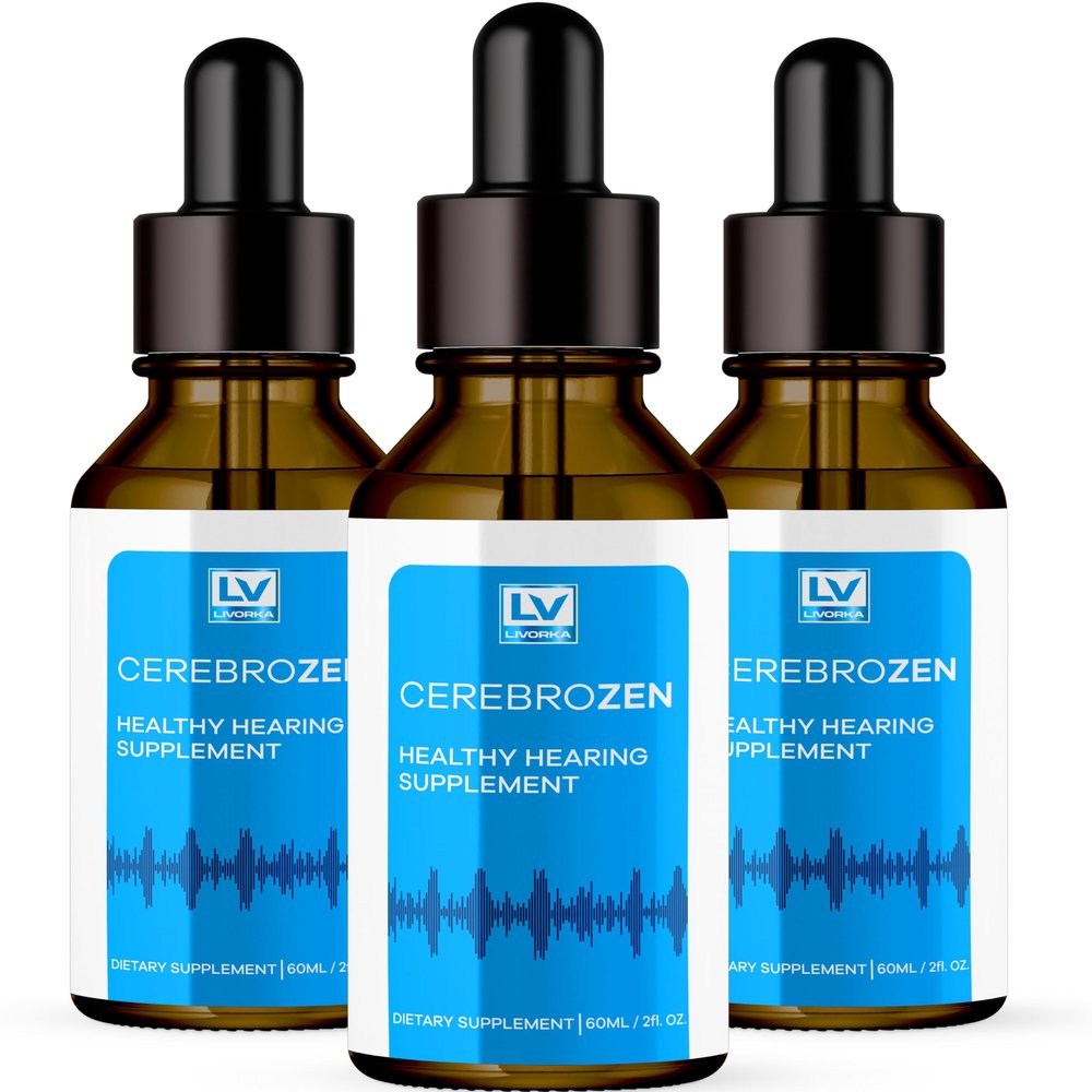3 Pack - Cerebrozen Ear Drops - Cerebrozen, Cerebrozen 24, Cerebrozen 360 Hearing Support, Cerebrozen Drops, Cerebrozen Liquid, Cerebrozen Drops for Ears, 3 Bottles for 3 Months