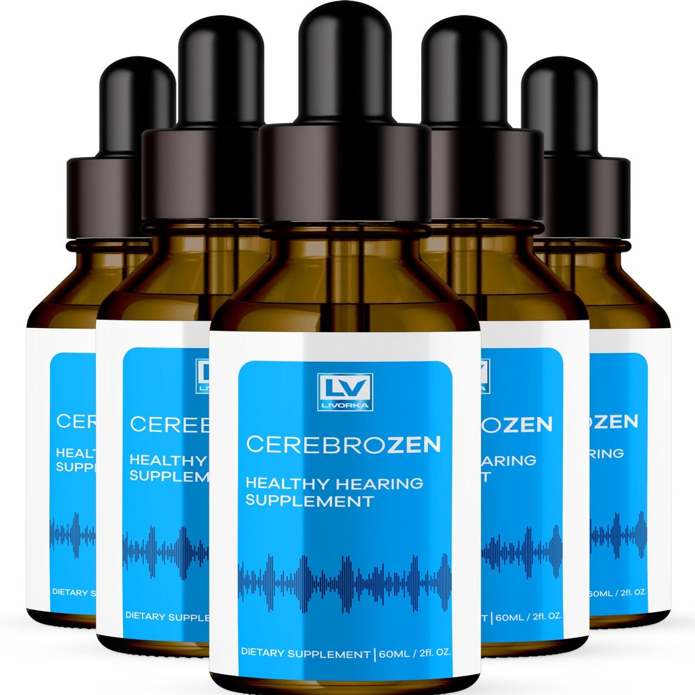 5 Pack - Cerebrozen Ear Drops - Cerebrozen, Cerebrozen 24, Cerebrozen 360 Hearing Support, Cerebrozen Drops, Cerebrozen Liquid, Cerebrozen Drops for Ears, 5 Bottles for 5 Months