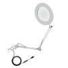 10X Magnifying Glass LED Repair Lamp with 3 Colors Light Flexible Arm Brightness Adjustable Workbench Light with Clip (White) view 3