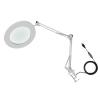 10X Magnifying Glass LED Repair Lamp with 3 Colors Light Flexible Arm Brightness Adjustable Workbench Light with Clip (White) view 4