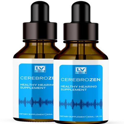 2 Pack - Cerebrozen Ear Drops - Cerebrozen, Cerebrozen 24, Cerebrozen 360 Hearing Support, Cerebrozen Drops, Cerebrozen Liquid, Cerebrozen Drops for Ears, 2 Bottles for 2 Months