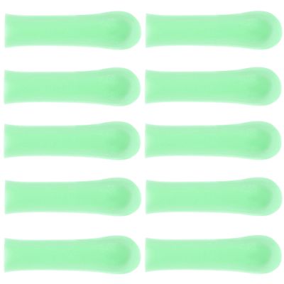 Didiseaon Visible Ear Spoon Sleeves 10pcs Soft Silicone Covers for Ear Wax Removal Tool Wax Guards