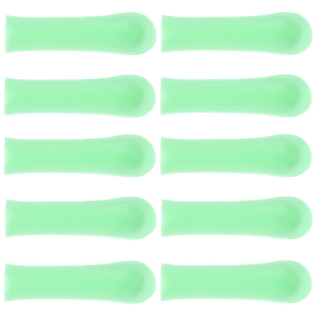 Didiseaon Visible Ear Spoon Sleeves 10pcs Soft Silicone Covers for Ear Wax Removal Tool Wax Guards