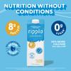 Ripple Unsweetened Original Plant Based Milk | 8g of Quality Sourced Pea Protein, Calcium Rich | Shelf Stable | Vegan, Non GMO | Dairy, Soy, Nut, & Gluten Free | 32 Fl Oz Cartons (Pack of 6) view 4