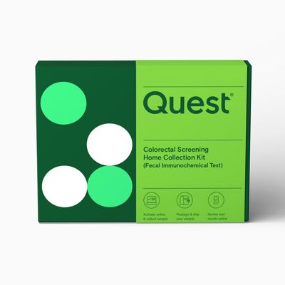 Colorectal Screening from Quest - home collection kit - fecal immunochemical test (FIT) - recommended for adults 45+