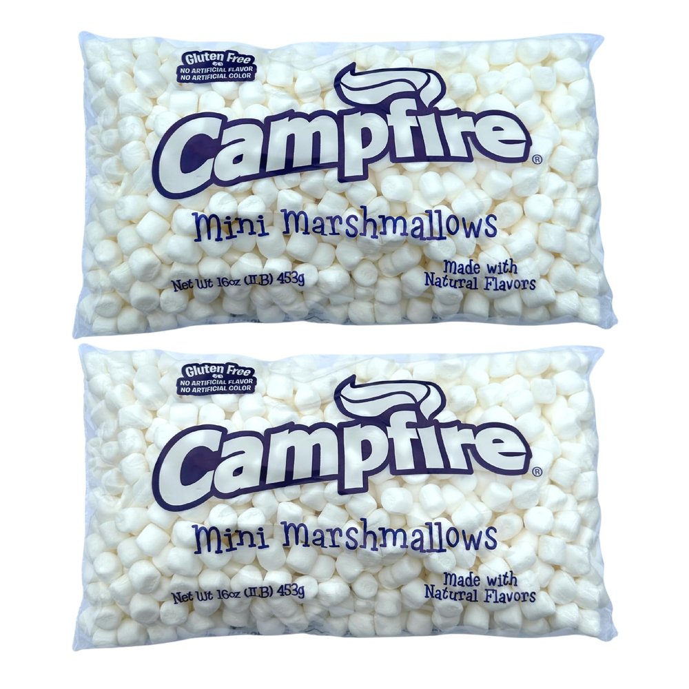 FireStix [Mini] 32 Ounces of Campfire Mini White Marshmallows - Made with Natural Vanilla, No Artificial Flavors - Great for Hot Chocolate, Baking, Rice Crispy Treats