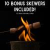 FireStix Case Pack 12 Pounds Bulk Campfire Marshmallows with (100) Roasting Sticks - (12) One Pound Bags of Large Campfire Marshmallows with 12" Roasting Sticks - Made with Natural Vanilla, White view 4