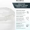 ResOne 14Ft High Flow Adult Oxygen Nasal Cannula 1-Pack - Soft Curved Prongs, Crush-Resistant Tubing - Oxygen Concentrator Supplies - Soft Curved Nose Piece, Standard Size, 15 LPM view 2