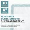 EVERLIT Super Absorbent Dressing for Wound Care | Nonstick Soft Surgical Gauze Pad for Heavily Exuding Wounds | Large Sterile Non-Adhesive Bandage for Fast Healing Wound Care | Pack of 10 (6" x 6") view 2