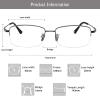 LAMBBAA Accessories Glasses Titanium Frame Glasses Classic Computer Flexible Anti Eyestrain For Men Women view 3