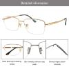 LAMBBAA Accessories Glasses Titanium Frame Glasses Classic Computer Flexible Anti Eyestrain For Men Women view 2