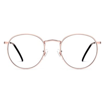 JFXQDR Blue Light Blocking Glasses for Women Men Metal Round Frame