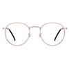 JFXQDR Blue Light Blocking Glasses for Women Men Metal Round Frame view 1