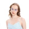 JFXQDR Blue Light Blocking Glasses for Women Men Metal Round Frame view 2