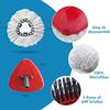 4 Pack Spin Mop Replacement Head Compatible with O Cedar EasyWring 1 Tank Microfiber, 30-58" Handle, Upgraded Triangle Mop Base and Scrub Brush Combo Set view 3