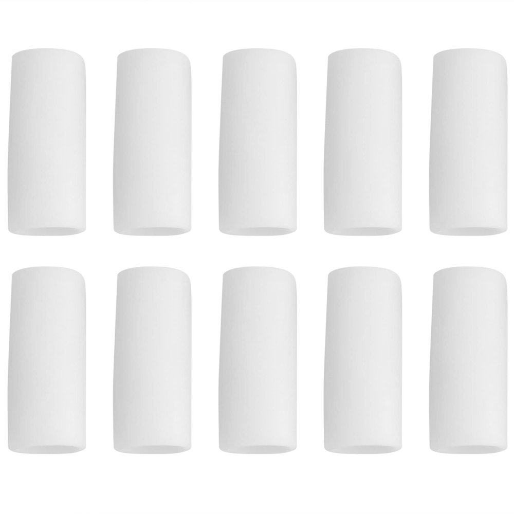 Kqcibz 10 Pcs Silicone Gel Finger Tube Protector Toe Sleeves for Friction Pain Relief Foot Care Tool Finger Protect