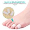 Kqcibz 10 Pcs Silicone Gel Finger Tube Protector Toe Sleeves for Friction Pain Relief Foot Care Tool Finger Protect view 2