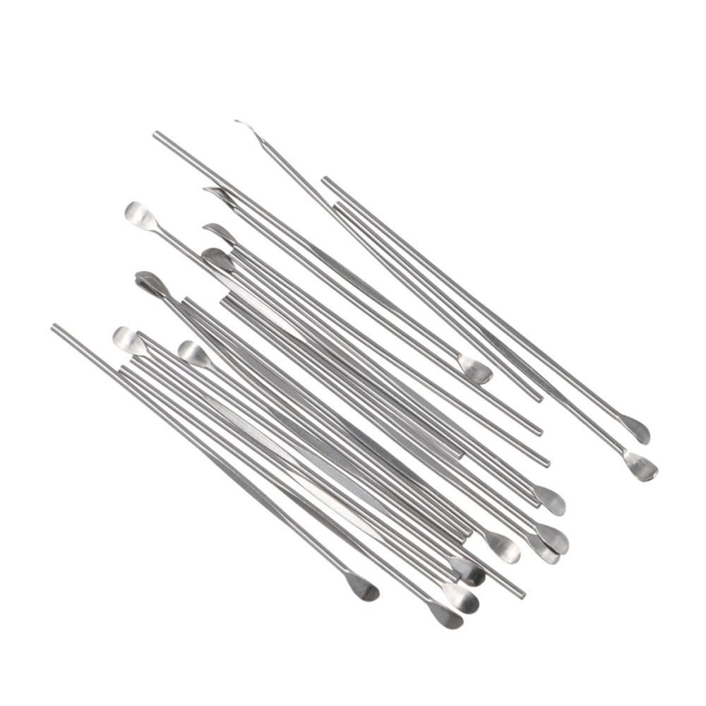20Pcs Portable Stainless Steel Ear Pick, Removal Ear Cleaner Spoon Ear Clean Tool, Remover Cleaner Care Tool