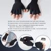 HENOTIC Arthritis Compression Gloves for Women Men, Fingerless Breathable & Moisture Wicking Compression Gloves for Relieving Carpal Tunnel Aches, Rheumatoid Pains, Joint Swell Black L view 2