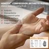 HENOTIC Arthritis Compression Gloves for Women Men, Fingerless Breathable & Moisture Wicking Compression Gloves for Relieving Carpal Tunnel Aches, Rheumatoid Pains, Joint Swell Black L view 4