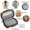 Skonsati Cute Forest Fox Travel Pill Organizer Bag Portable Weekly Pill Box Travel Medicine Organizer 7 Day Pill Case with Zipper for Daily Travel Family Business view 3